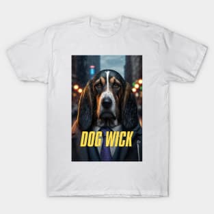 Dog Wick #1 with text T-Shirt